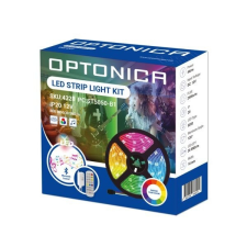 Optonica Bluetooth zene LED szalag 30Led/m 4W/m 12V 5050 RGB 5m SZETT 4328 világítási kellék