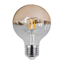 Optonica E27 LED izzó Bulb filament (7W/180°) G95 - meleg fehér - arany izzó