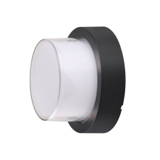 Optonica Fekete fali lámpa2,kerek, 15W, 230V, 1500Lm,IP65,3000K világítás