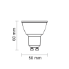 Optonica GU10 COB LED Spot 50° 6W 480lm 4500K nappali fehér 1961