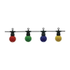Optonica Kültéri Fényfüzér 10db G45 színes izzóval 3W 8m IP65 5056