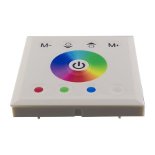 Optonica LED dimmer fali fehér üvegpanel RGB szalaghoz érintő vezérléssel (AC6319) (AC6319) világítási kellék