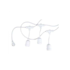 Optonica Led fényfüzér , kültéri , 15 db x E27 , 14.4 m , fehér , IP65 kültéri izzósor