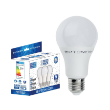 Optonica LED gömb, E27, A60, 15W, 230V, fehér fény - 3 db izzó