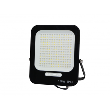 Optonica LED reflektor, 150W, 13500lm, AC230V, fekete ház, 90° IP65 4500K kültéri világítás
