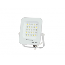 Optonica LED reflektor, 20W, 1800lm, AC230V, fehér ház, 90° IP65 2700K kültéri világítás