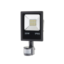 Optonica LED reflektor 20W, SMD, kültéri, szenzorral, meleg fehér fény - IP65 kültéri világítás