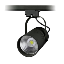 Optonica LED reflektor 25W, COB, fekete lámpatest, beltéri, fehér fény világítás