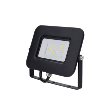 Optonica LED reflektor 30W, SMD fekete, 150°, IP65 fehér fény, 70cm kábellel kültéri világítás