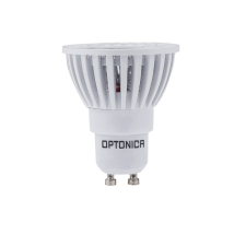 Optonica LED spot, GU10 4W, 230V, COB, meleg fehér fény, 50°, fehér izzó