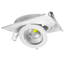Optonica LED spotlámpa, 12W, COB, négyszögletes, állítható, hideg fehér fény világítás