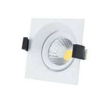 Optonica LED spotlámpa, 8W, COB, négyszögletes, billenthető, semleges fehér fény világítás