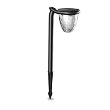 Optonica Leszúrható kerti szolár LED lámpa, CCT (74 cm magas) fekete kültéri világítás