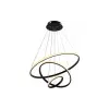 Optonica modern LED függőlámpa CCT 78W fekete szabályozható + távirányító 19005