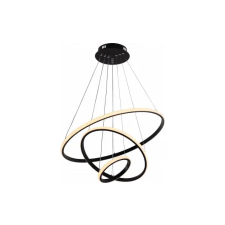 Optonica modern LED függőlámpa CCT 78W fekete szabályozható + távirányító 19005 világítás