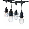 Optonica OT5054 kültéri fényfüzér, sorolható, fekete, fényforrás nélkül 10xE27 IP65 6M