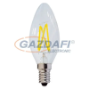 Optonica SP1470 LED fényforrás,filament C35 4W E14 175-265V 400lm 6000K 300° 35x98mm IP20 A+ 25000h