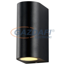 Optonica WL7437 fali lámpa alumínium fekete IP54 2*GU10 AC220-240V világítás