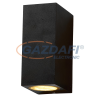 Optonica WL7440 fali lámpa alumínium fekete IP54 2*GU10 AC220-240V