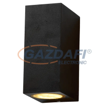 Optonica WL7440 fali lámpa alumínium fekete IP54 2*GU10 AC220-240V világítás