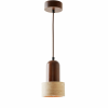 Opviq Chandelier Beige Walnut Loer - Walnut