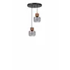Opviq Chandelier Grey Oak Black 9069-2