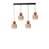 Opviq Chandelier Honey Oak Black 9068-6