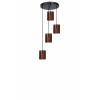 Opviq Chandelier Walnut Black 9074-4