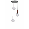 Opviq Chandelier White Walnut Black 9071-3