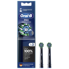 Oral-B EB50BRB CrossAction Elektromos fogkefe Pótfej - Fekete (2db) (EB50BRB BLACK 2 SZT.) pótfej, penge