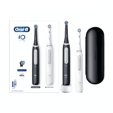 Oral-B iO4 Matt Black + White elektromos fogkefe 2db/csomag (10PO010376) elektromos fogkefe