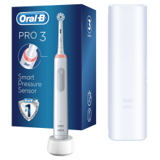 Oral-B PRO3 3500 Elektromos Fogkefe Sensi Clean fejjel + Útitokkal, Szürke elektromos fogkefe