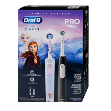 Oral-B Vitality Pro Series 1 fekete + Pro Kids 3+ Frozen elektromos fogkefe családi csomag (D103.413.3-D100.410.2K) elektromos fogkefe
