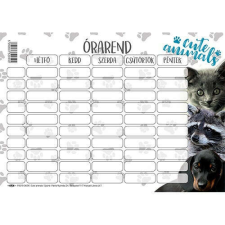  Órarend Falinaptár - Aranyos Állatok - 165x117 mm órarend