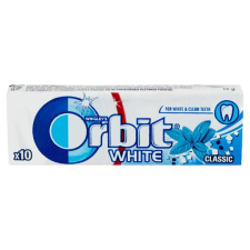 Orbit Orbit White Classic mentaízű cukormentes rágógumi édesítőszerrel 14 g csokoládé és édesség