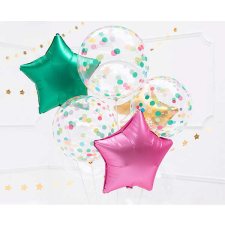 Orbz lufi szines konfetti mintával, 40 cm party kellék