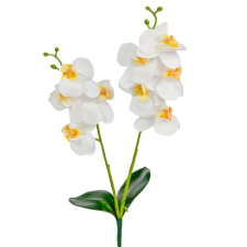  Orchidea ág gumi M46cm 48db/# dekorációs kellék
