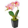  Orchidea cserepes gumi világos rózsaszín 28cm