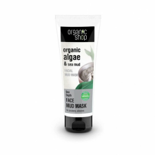 Organic Shop arcmaszk tengeri iszappal és algával, 75 ml arcpakolás, arcmaszk