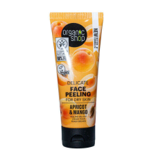 Organic Shop arcpeeling, delicate, sárgabarack és mangó, 75ml arcpakolás, arcmaszk