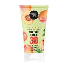  Organic Shop Fényvédő nappali arckrém őszibarackkal és antioxidánsokkal SPF30 ( zsíros bőrre) arckrém