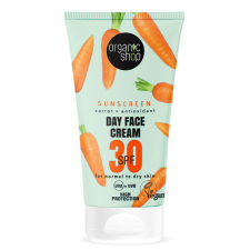  Organic Shop Fényvédő nappali arckrém sárgarépával és antioxidánsokkal SPF30 (normál és száraz bőrre) arckrém