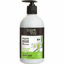 Organic Shop hidratáló folyékony szappan mentával és jázminnal, 500 ml tisztító- és takarítószer, higiénia