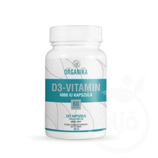  ORGANIKA D3-VITAMIN 4000 IU KAPSZULA 60 DB vitamin és táplálékkiegészítő
