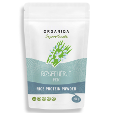 Organiqa 100% bio rizsfehérje por (80% fehérje) 200 g vitamin és táplálékkiegészítő