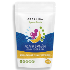 Organiqa Bio Acai-Banán Vegán Fehérje Mix 400g Organiqa reform élelmiszer
