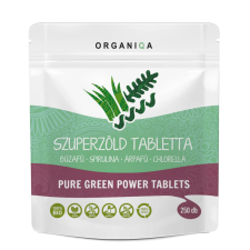 Organiqa Bio Szuperzöld 250 tabletta 125g vitamin és táplálékkiegészítő