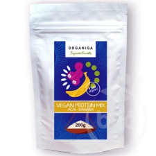 Organiqa ORGANIQA 100% BIO VEGÁN FEHÉRJE MIX ACAI-BANÁN 200 G vitamin és táplálékkiegészítő