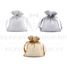  Organza ajándék zsák glitterel 10x13 cm - 10 db ajándéktárgy