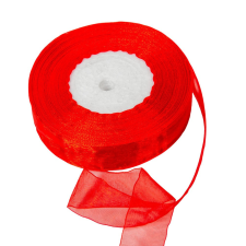  Organza szalag 26 piros 2.5cmx45.5cm dekorációs kellék